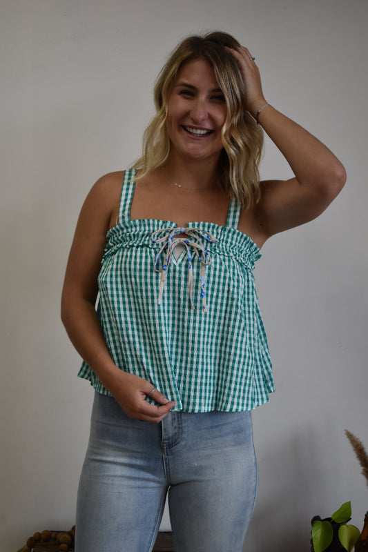 The Green Brid Cropped Tank