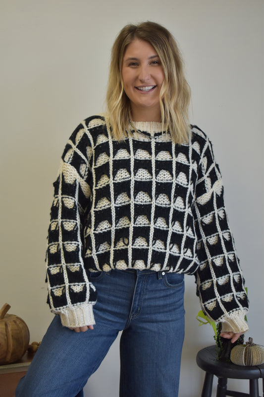 Ivory Scoop Thick Knit Sweater