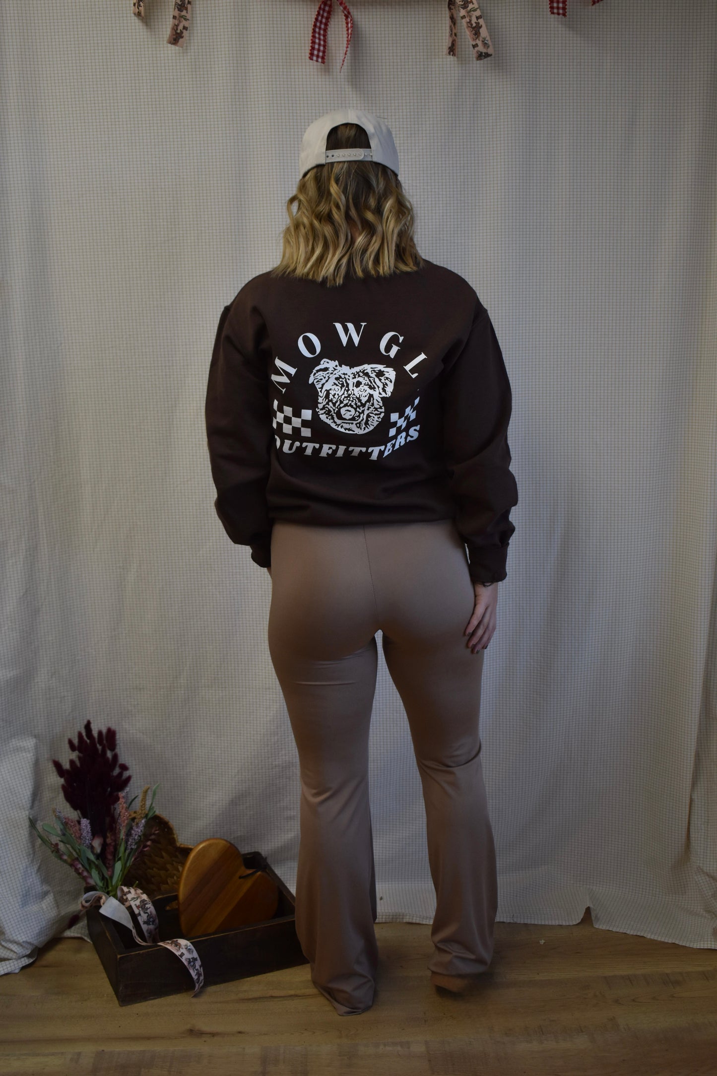 Polly’s Flare Leggings: Tan