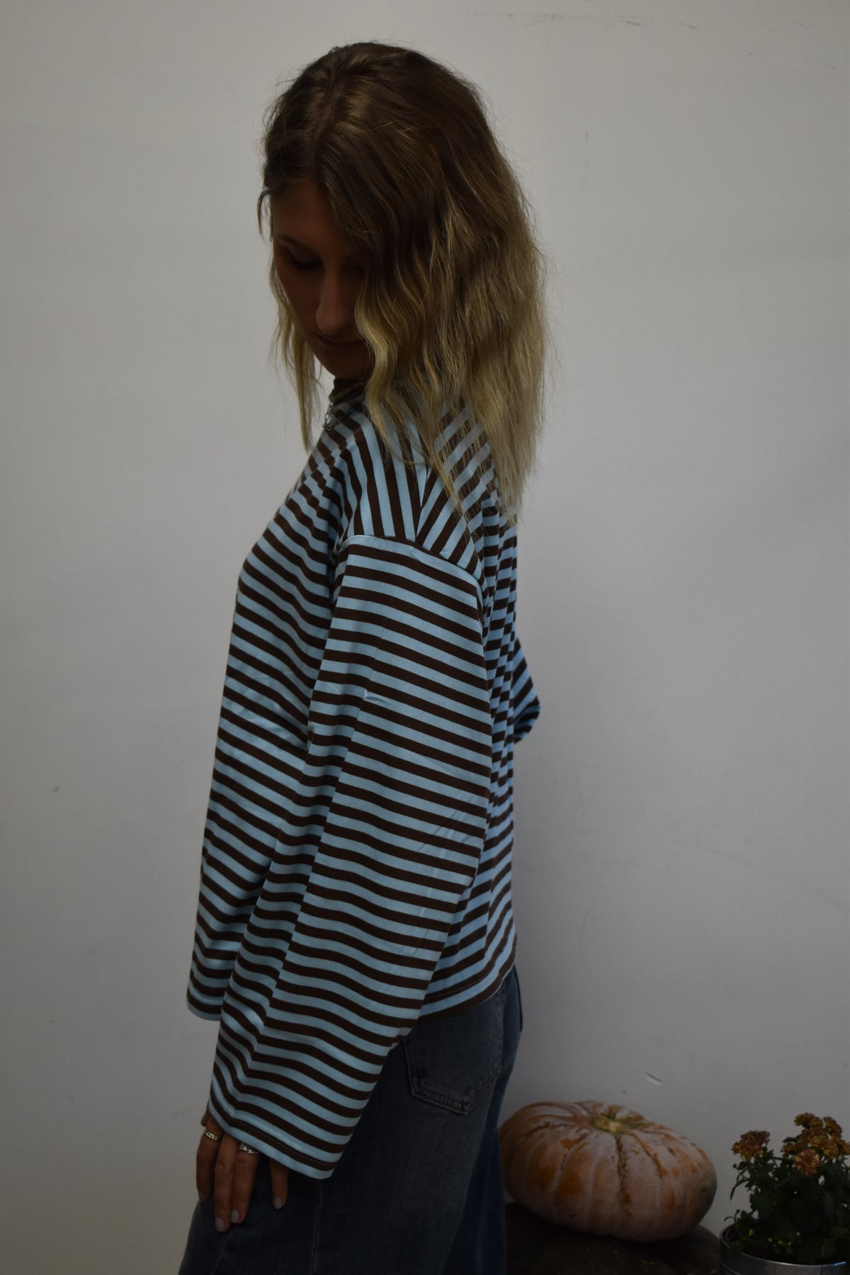 Wanderlust Striped Crewneck