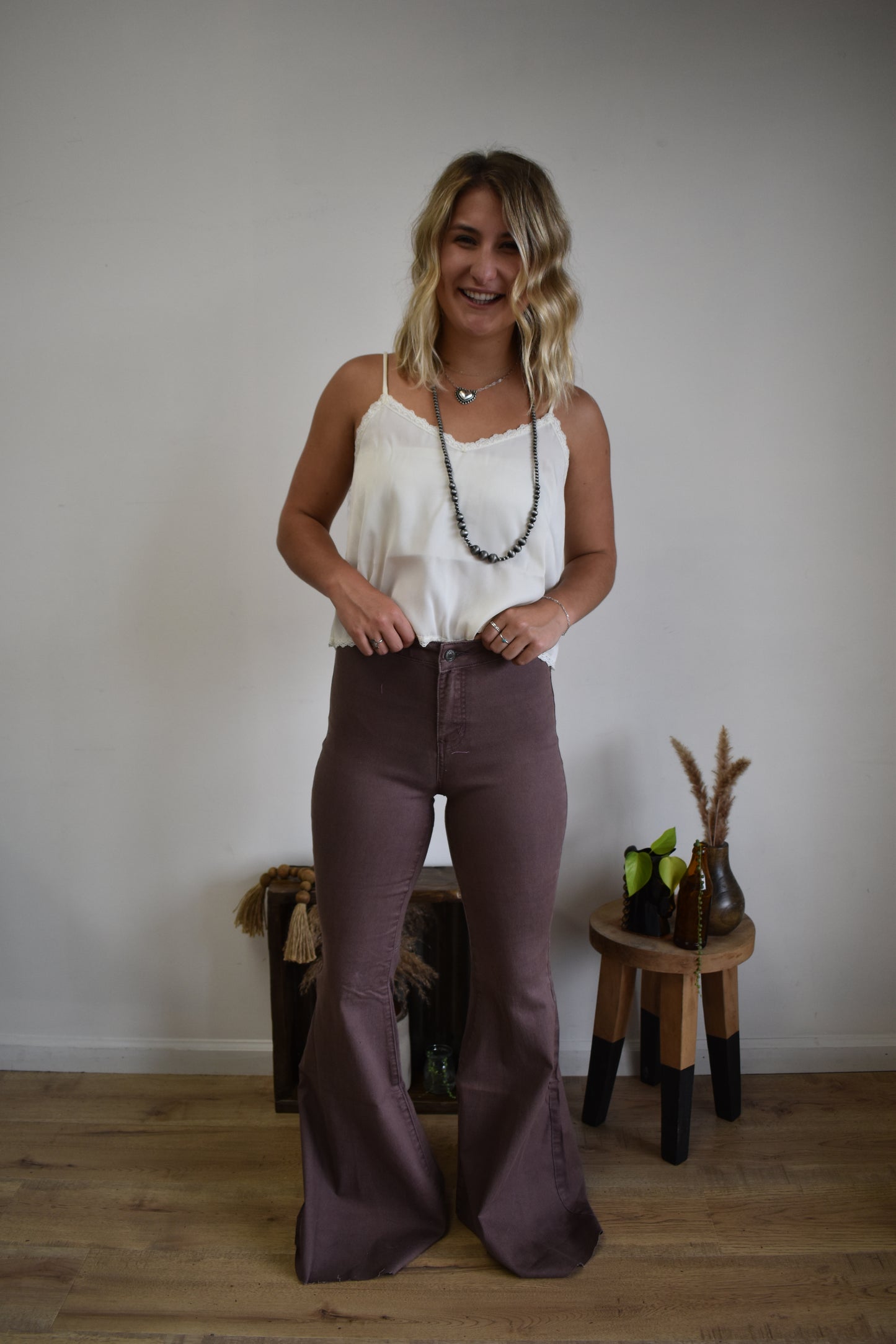 Mocha Denim Bobby Bell Bottoms