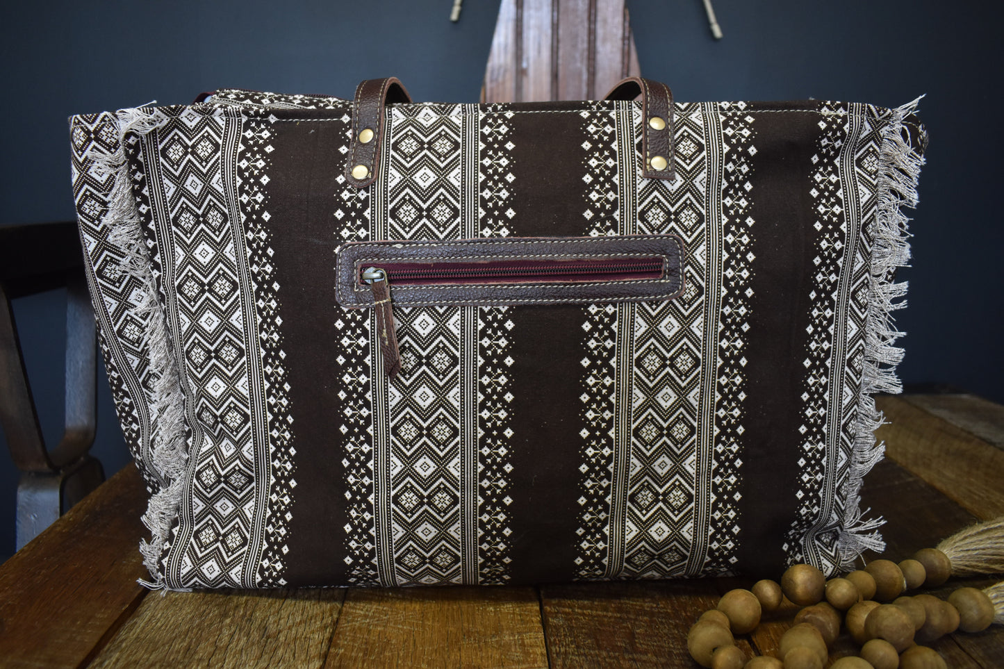 Dark Brown Tribal Weekender