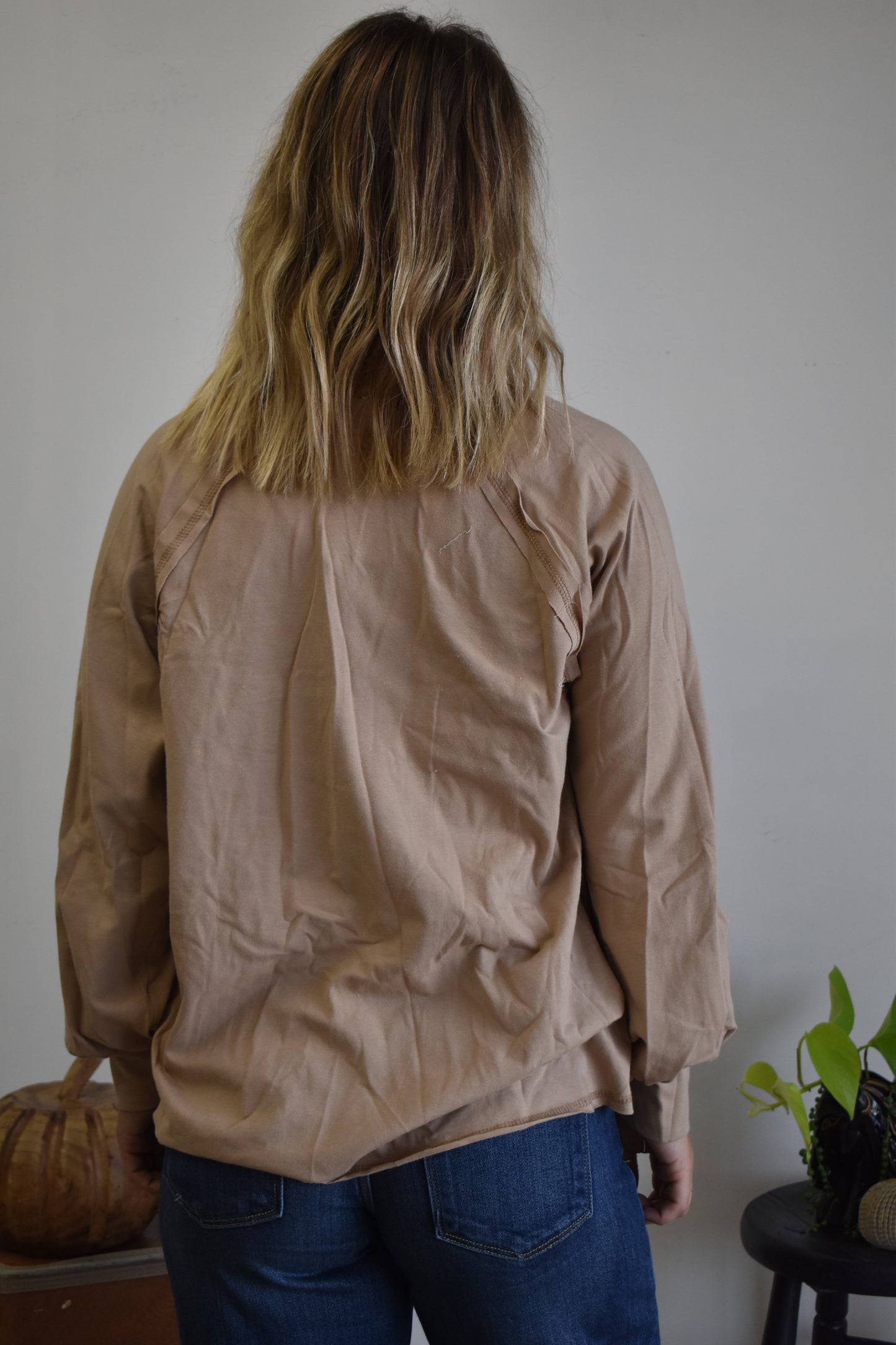 Taupe Oversized Long Sleeve