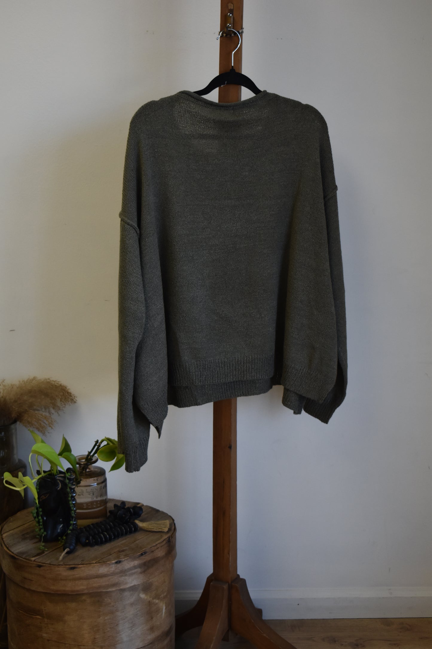 PLUS Olive Knit Pullover Sweater