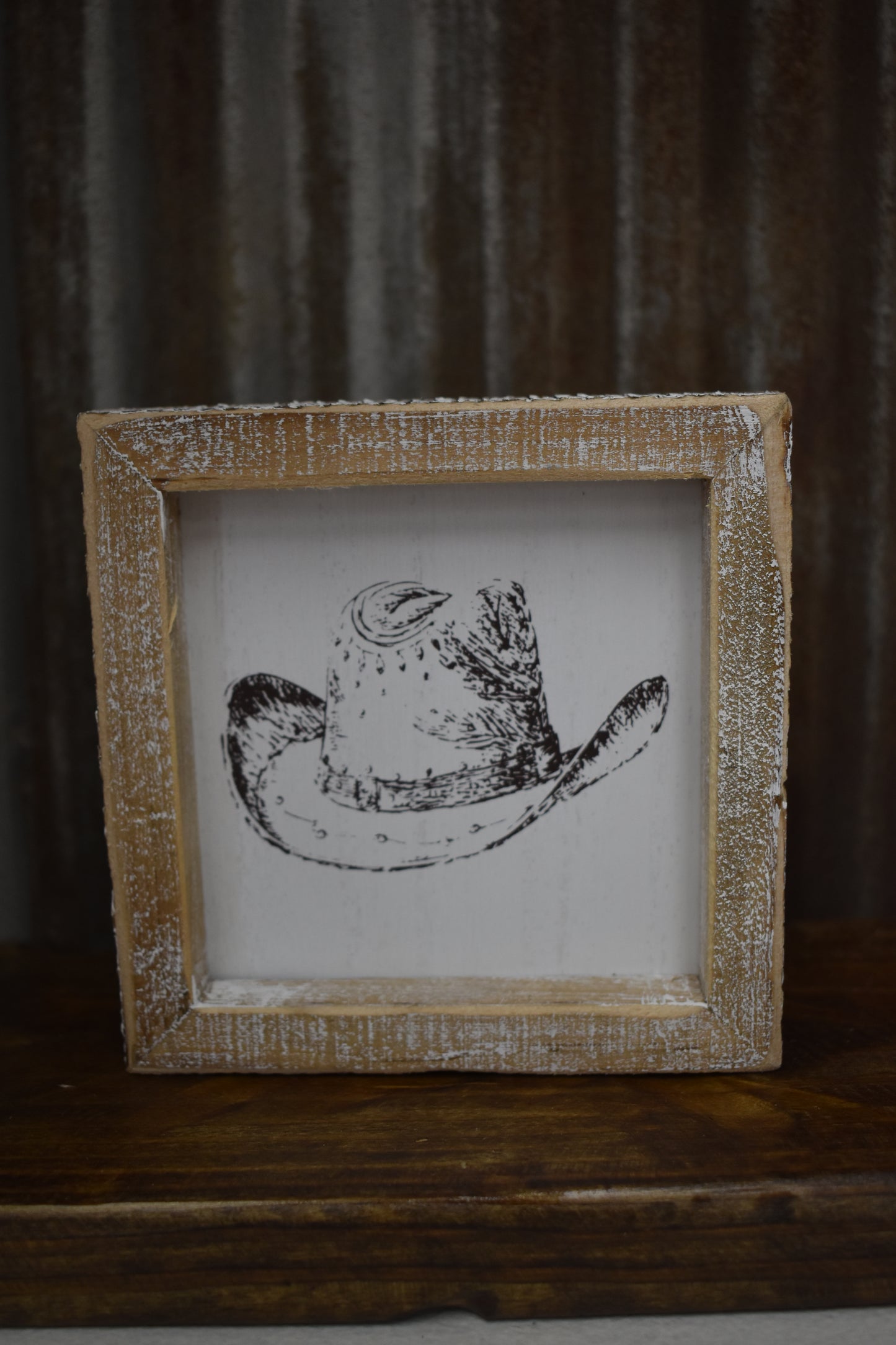 Boot & Cowboy Hat Shelf Decor