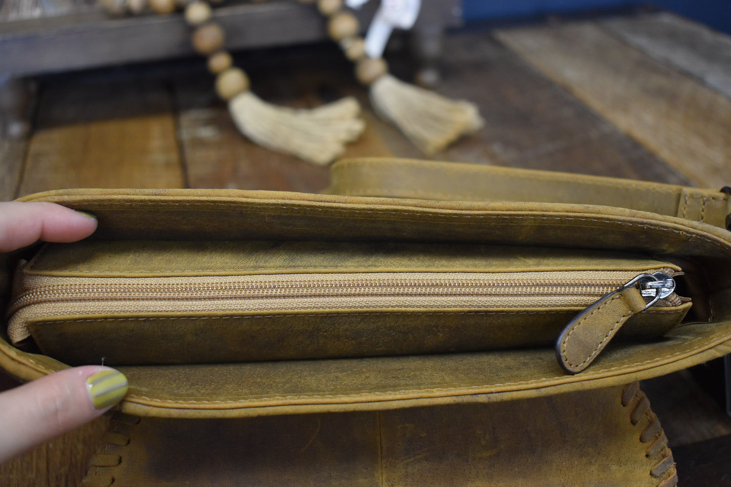 Aztec Tan Woven Purse