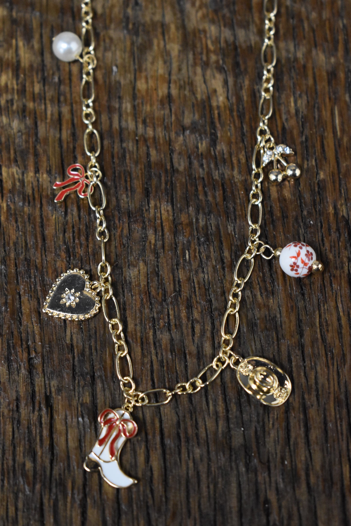 Western Cowgirl Charm Necklace