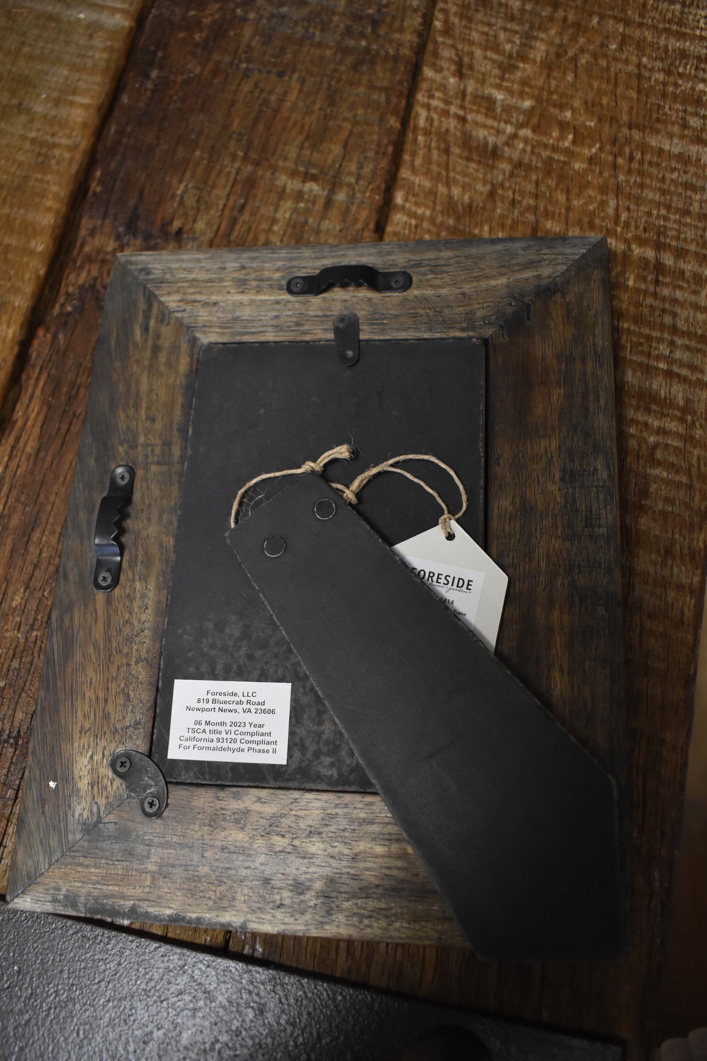 4x6 Western Wood Photo Frame