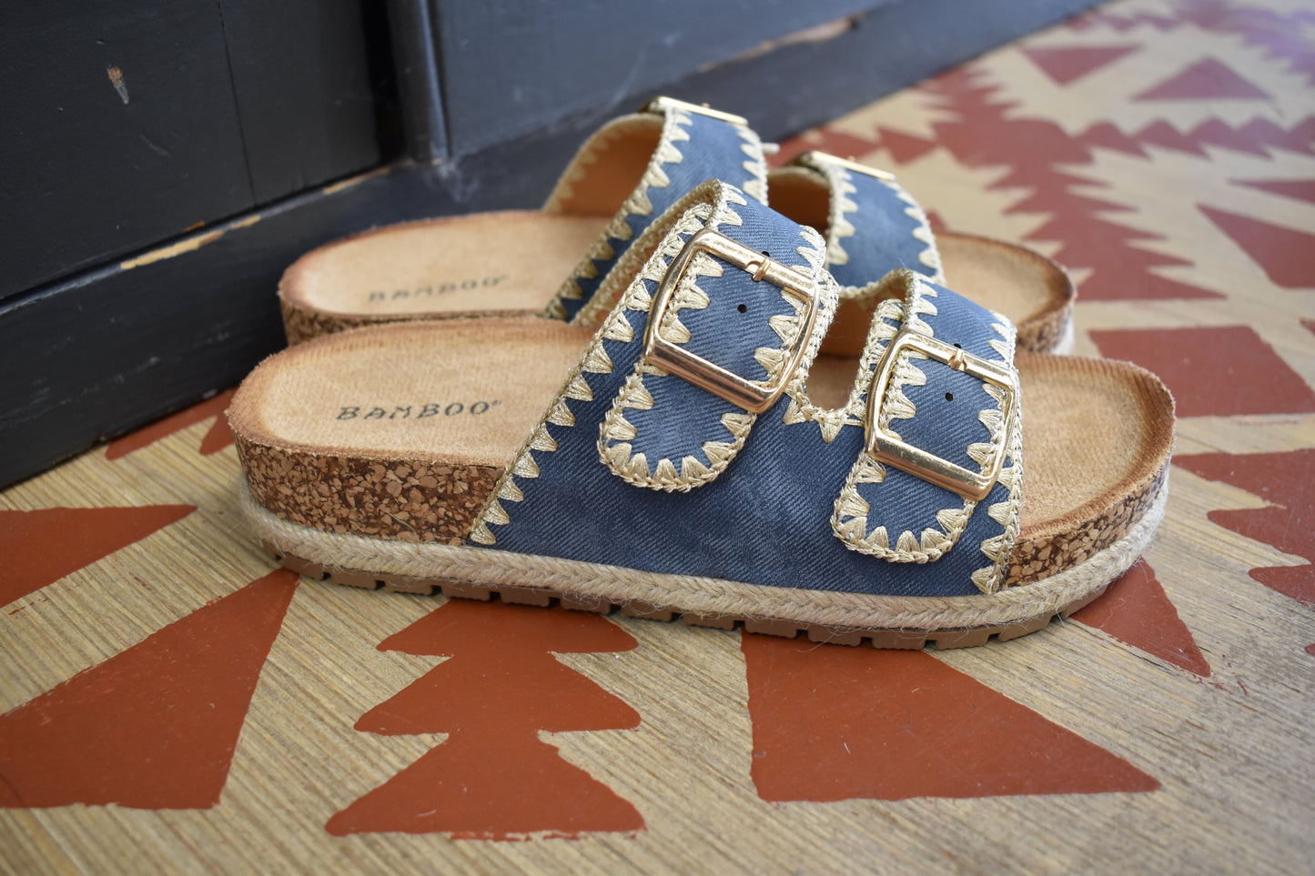 Josie Sandals: Denim