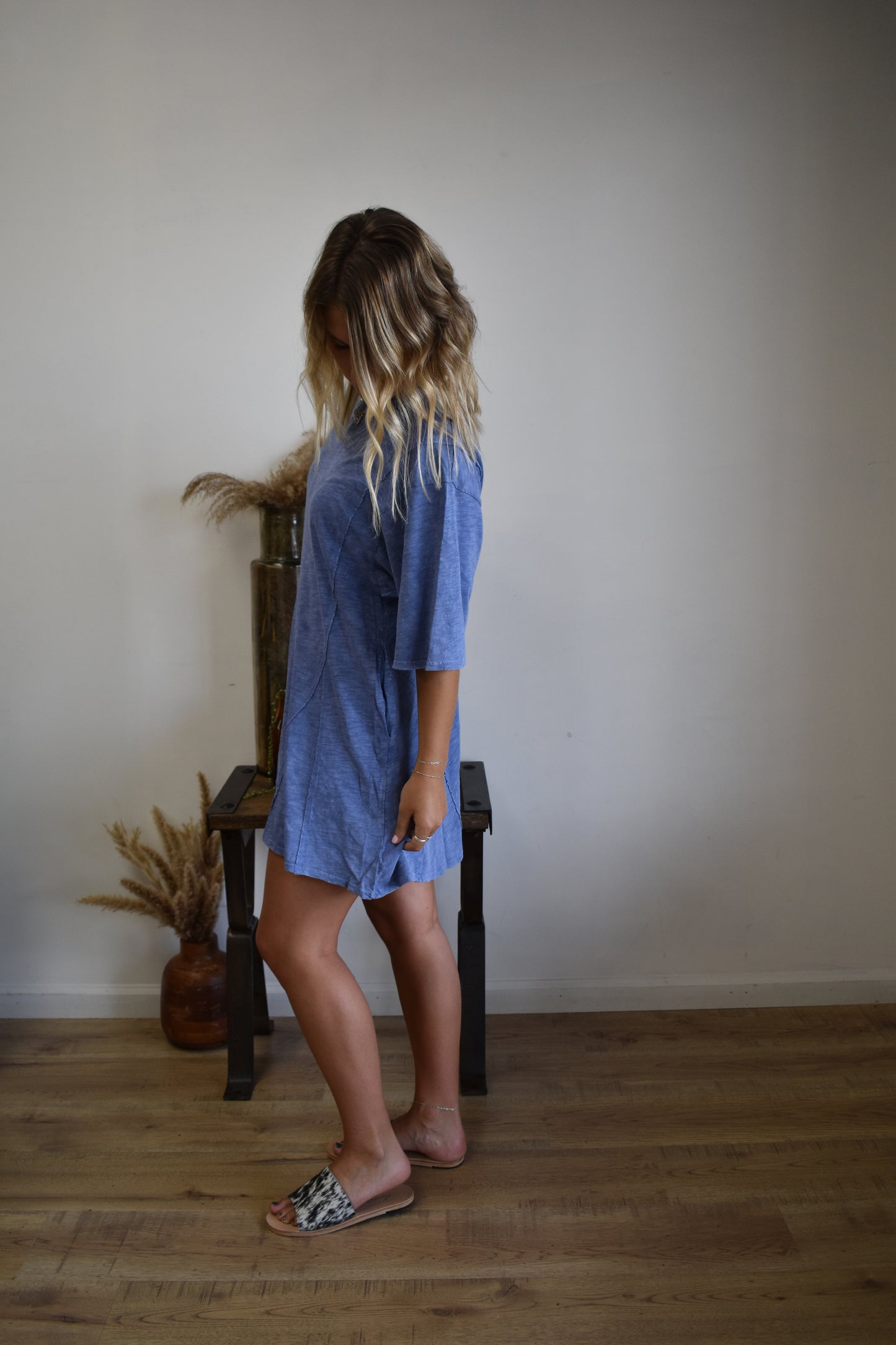 The Rowan Romper: Denim