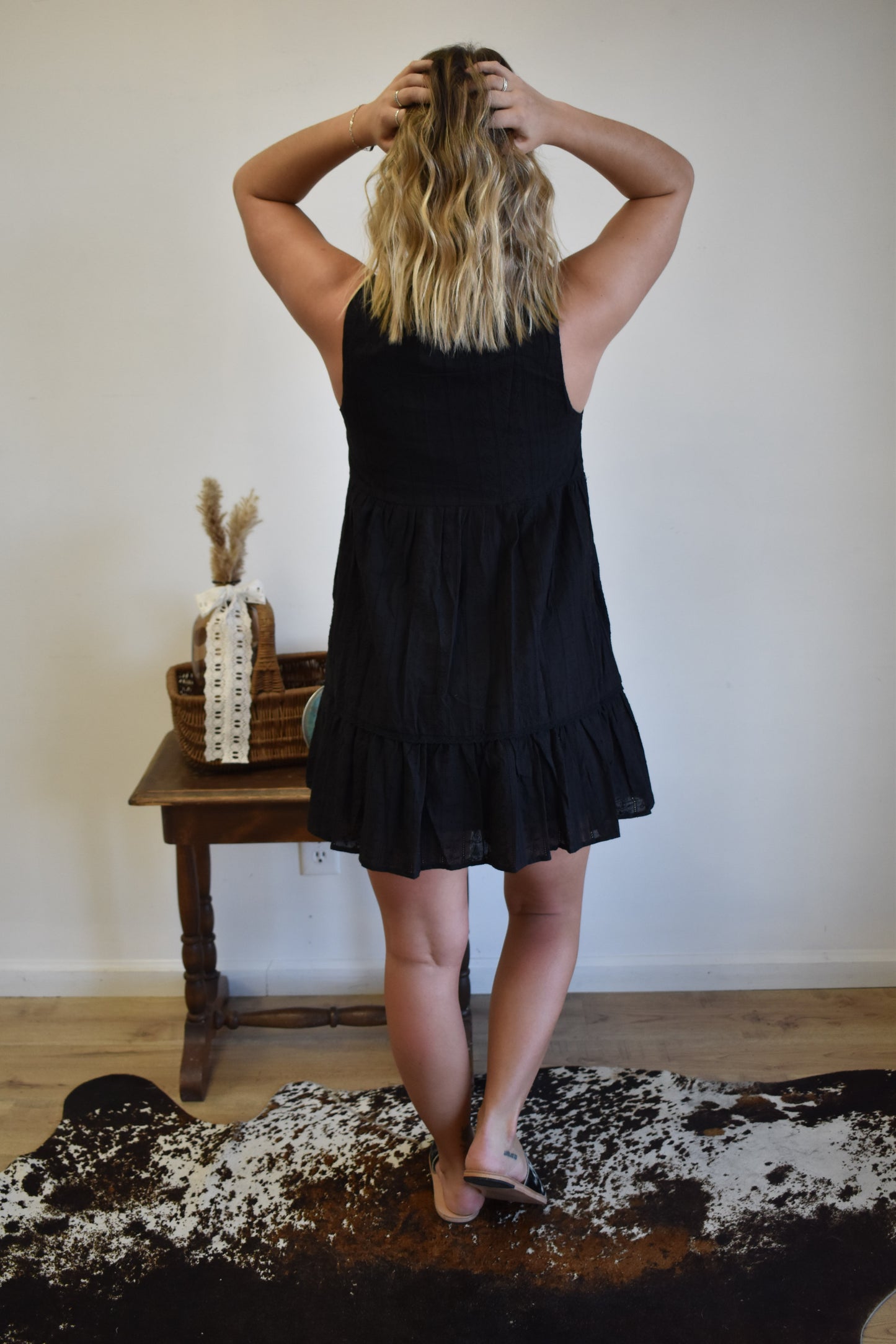 Midnight Laced Mini Dress