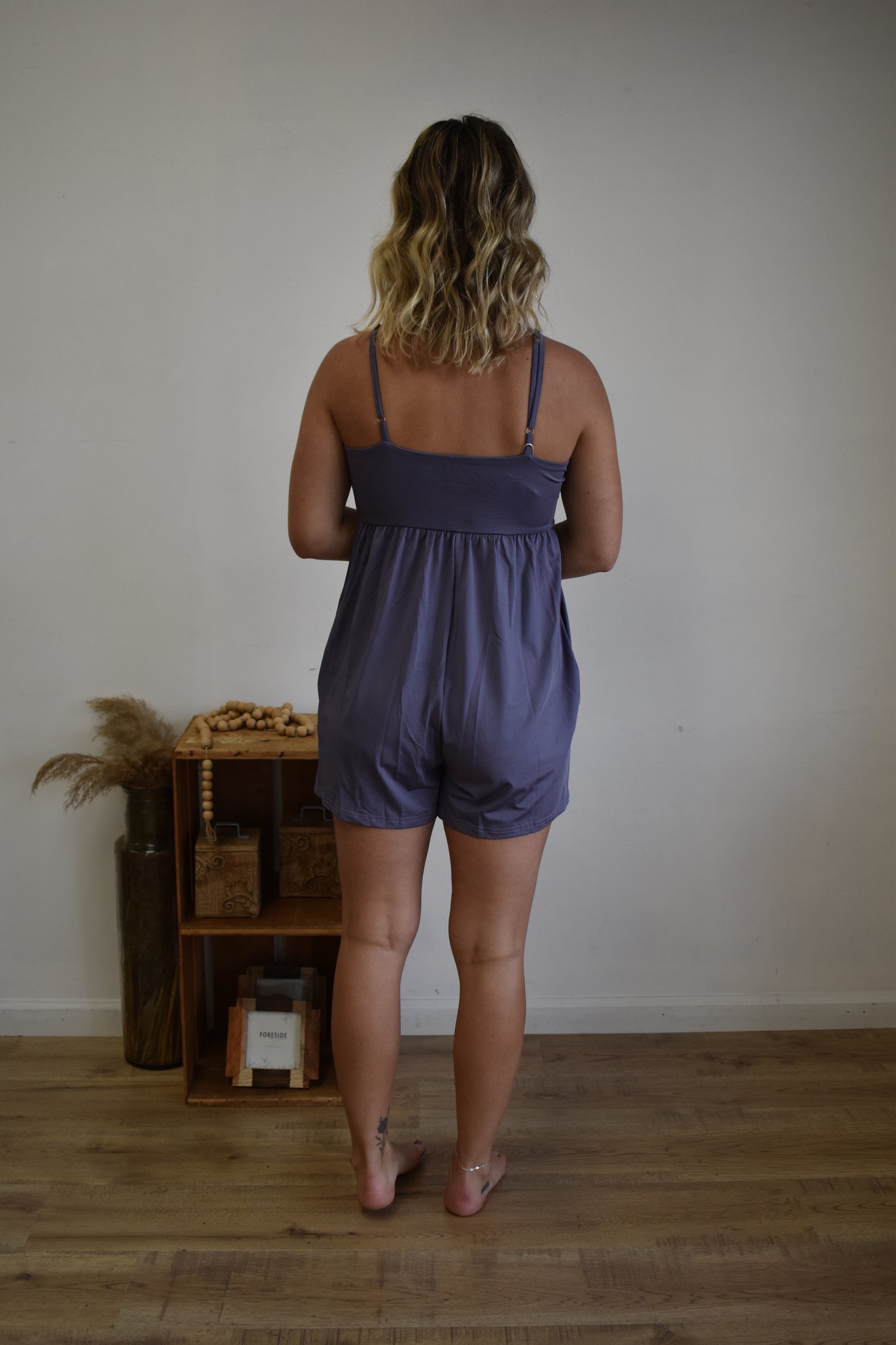 Lilac Dhalia Romper