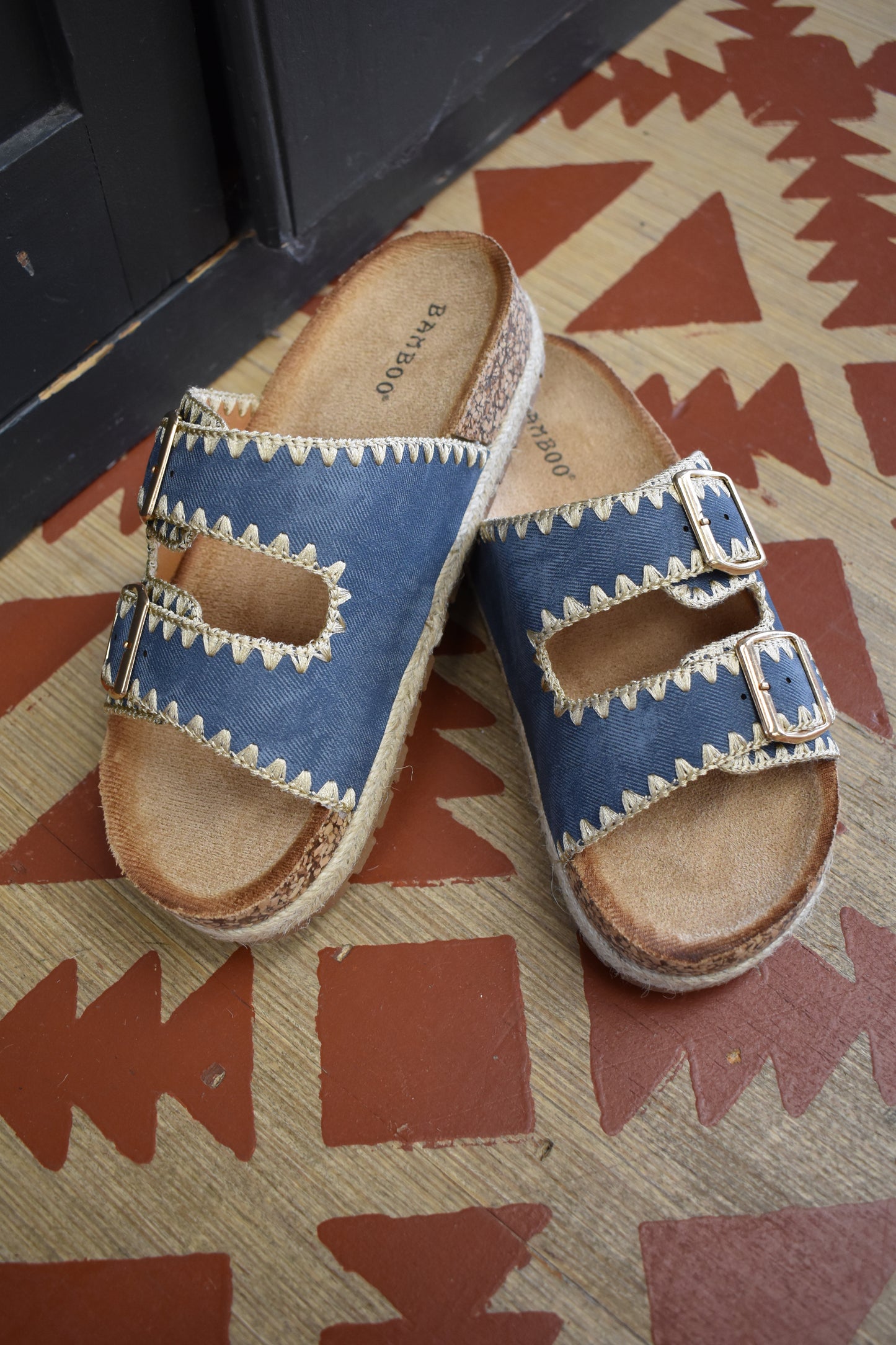 Josie Sandals: Denim