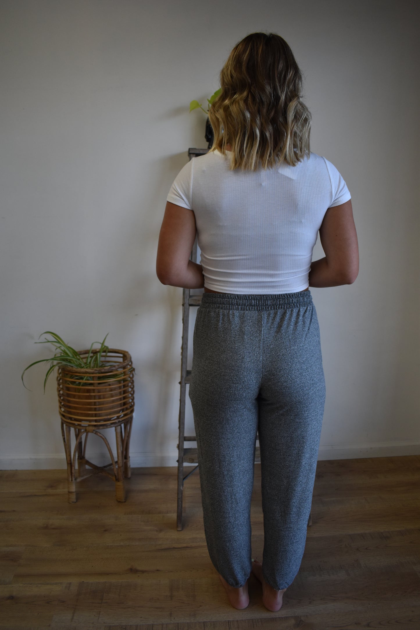 Black Knit Sweat Joggers