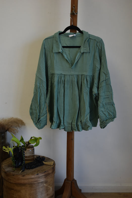 PLUS Mint Darcy Blouse