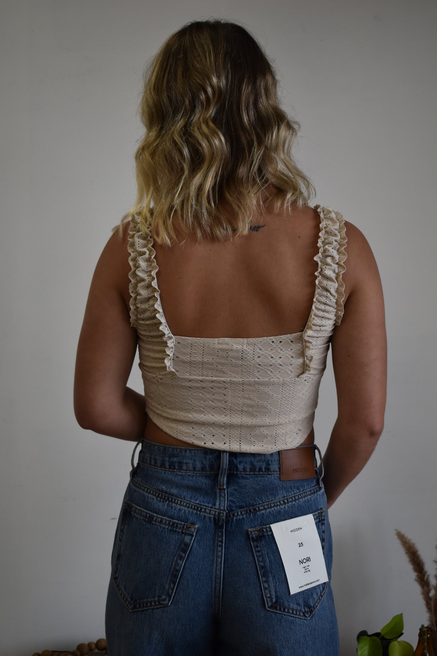 Dessert Ruffled Corset Tank