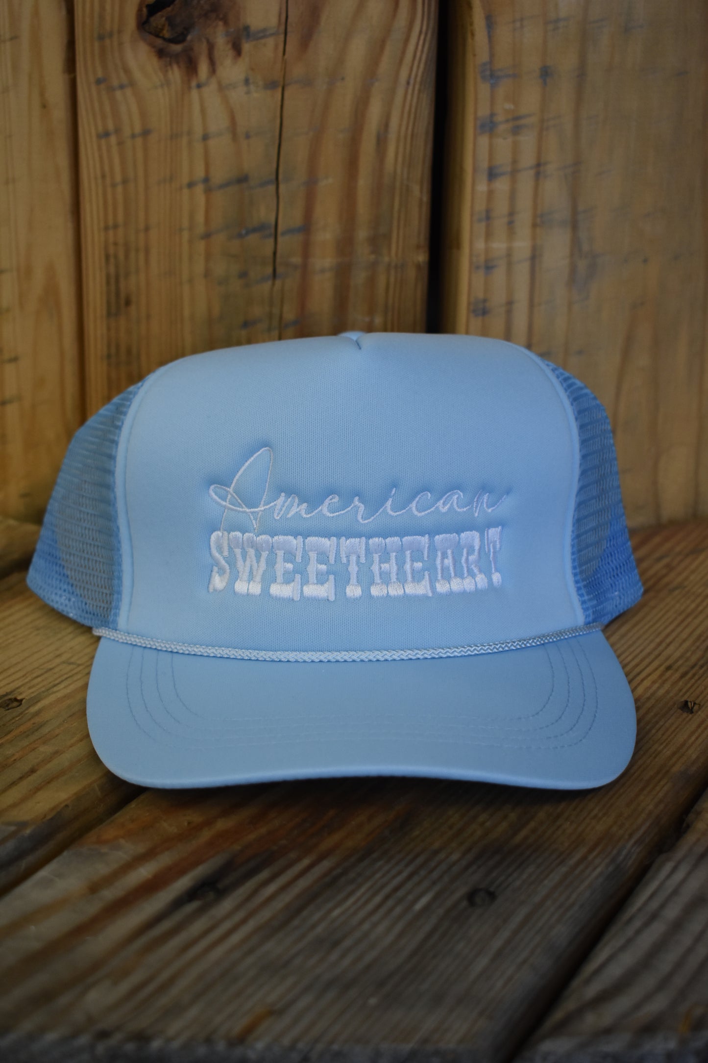 “American Sweetheart” Embroidered Trucker
