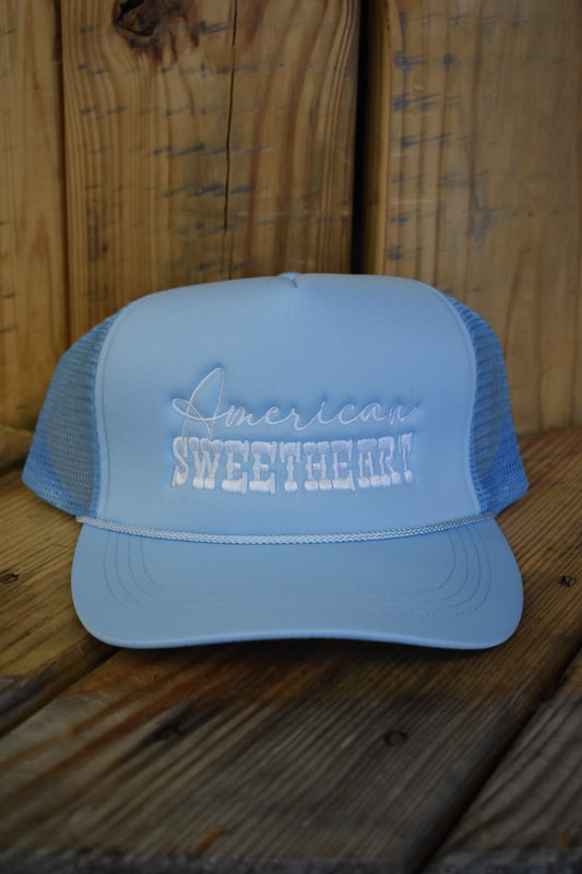 “American Sweetheart” Embroidered Trucker