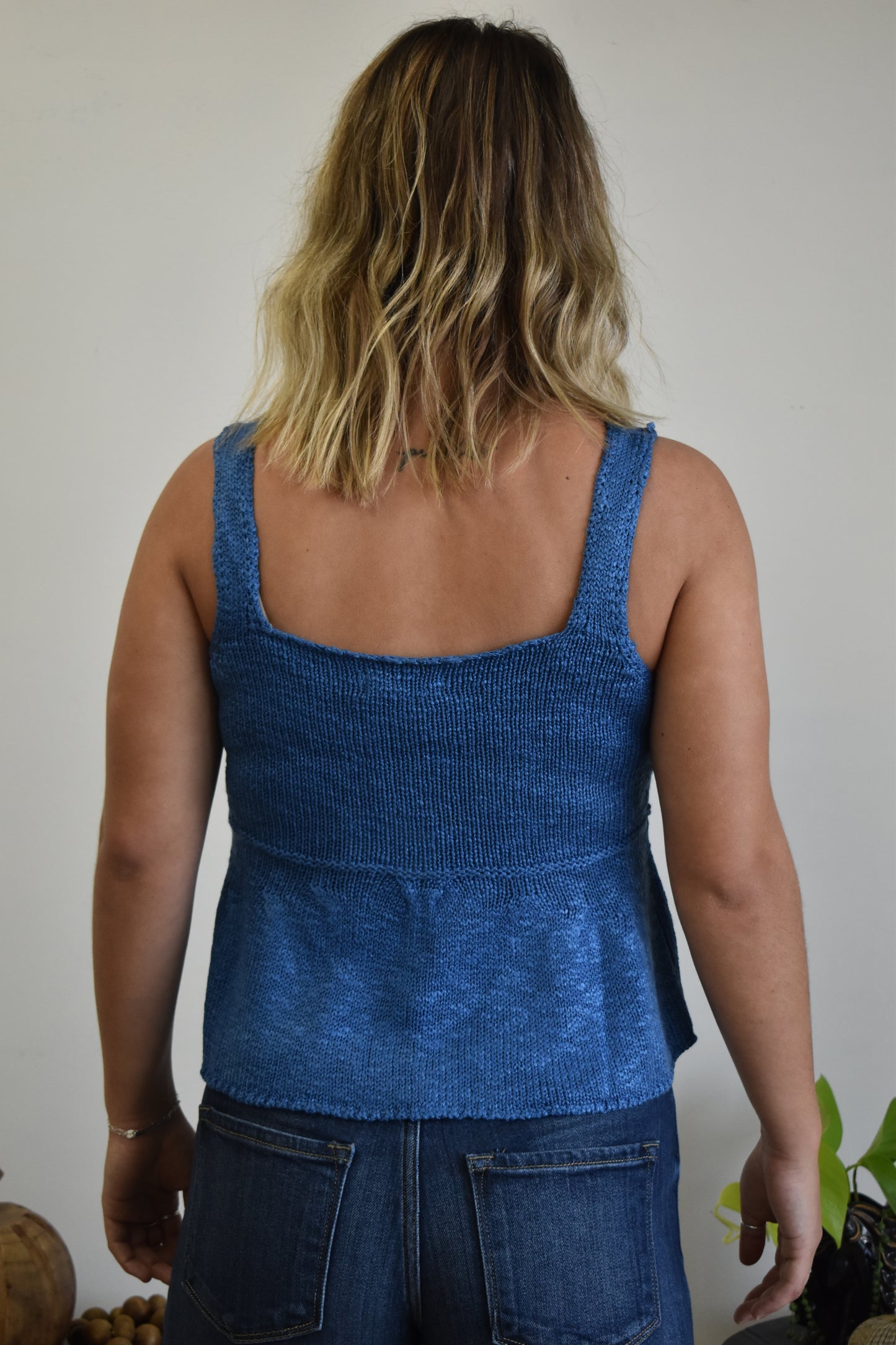 Royal Blue Peplum Tank
