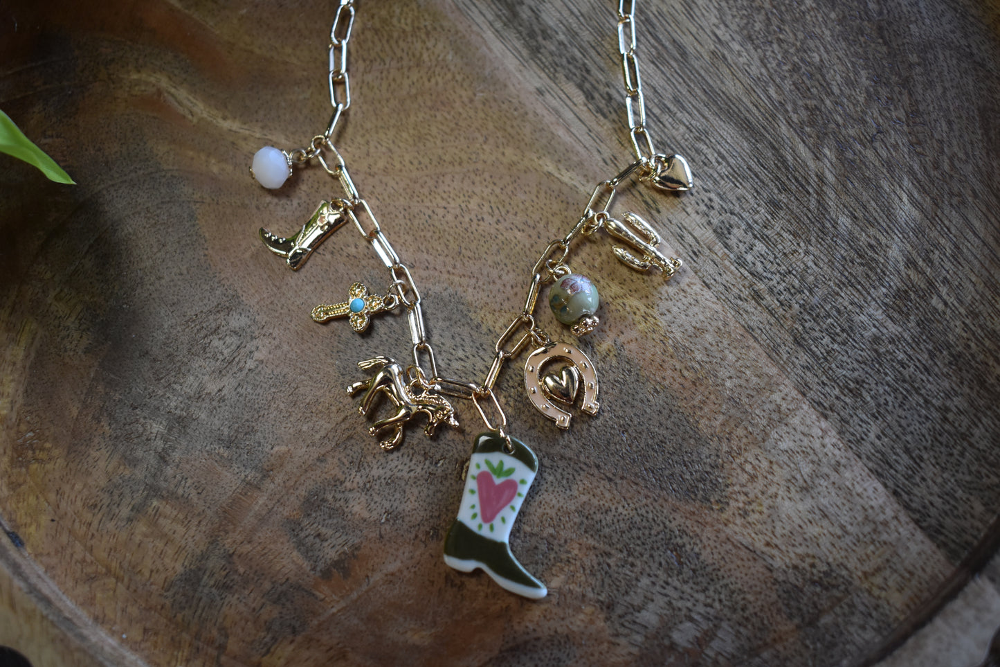 Western Garden Charm Necklace