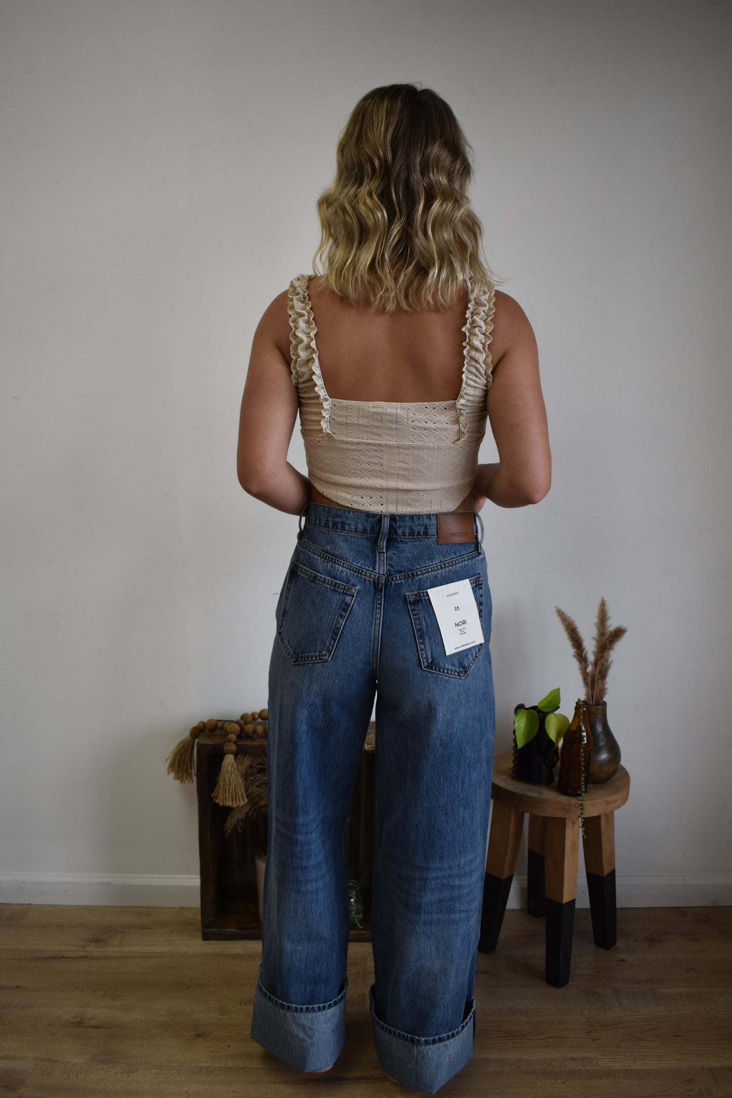 Vintage Wash Distressed Trousers