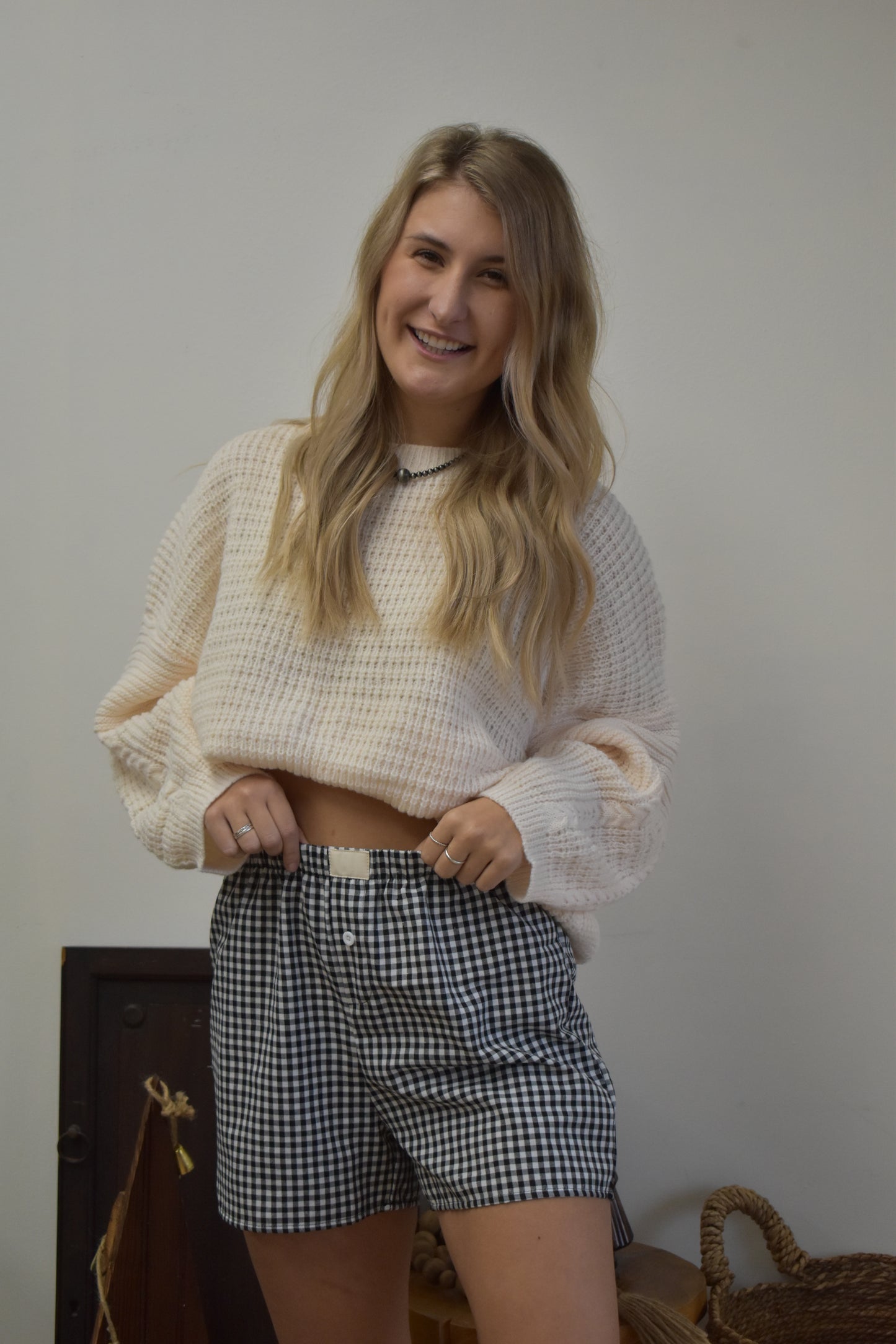 Gingham Boxer Shorts