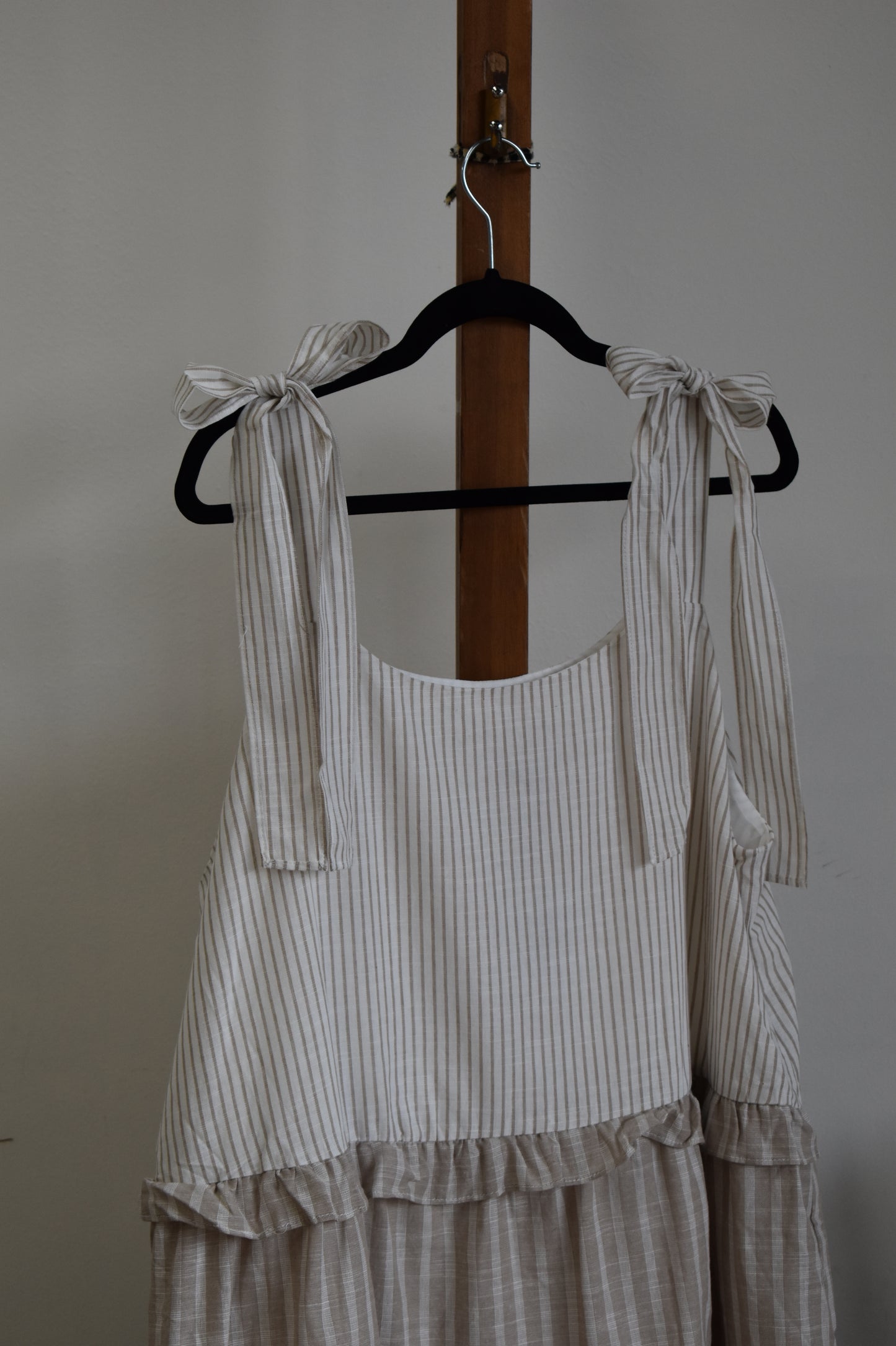 PLUS Mocha Striped Dress