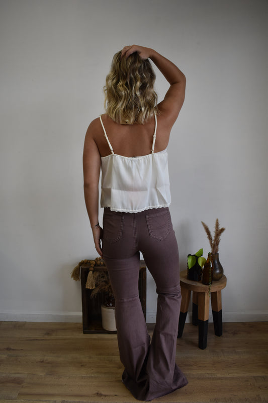 Mocha Denim Bobby Bell Bottoms