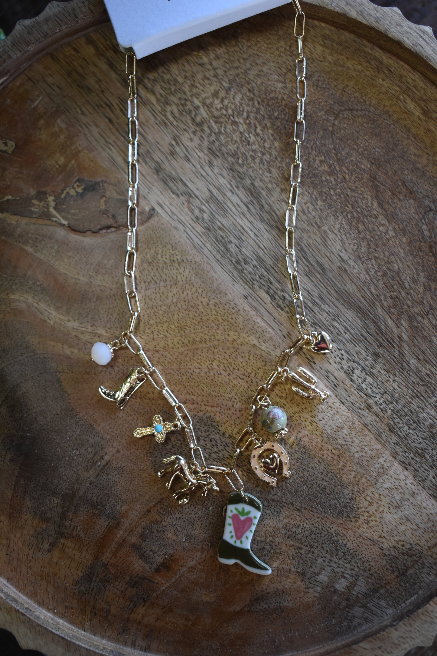 Western Garden Charm Necklace