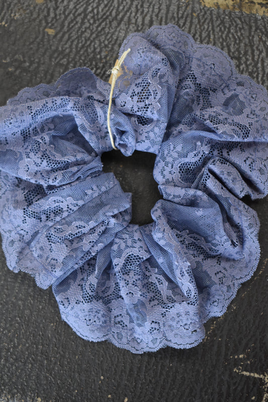Dusty Purple Lace Scrunchie