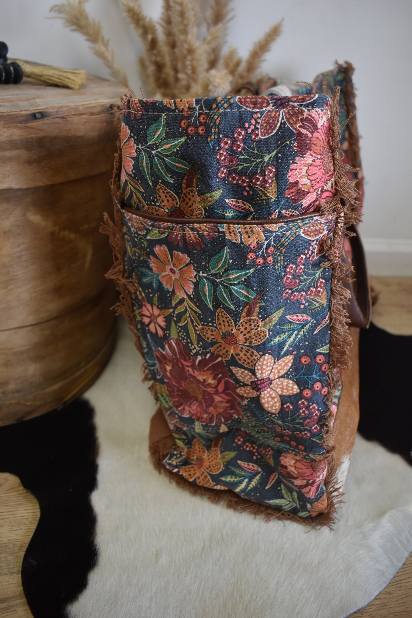 Midnight Floral Weekender