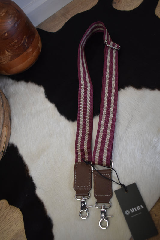 Pink & Tan Bag Strap