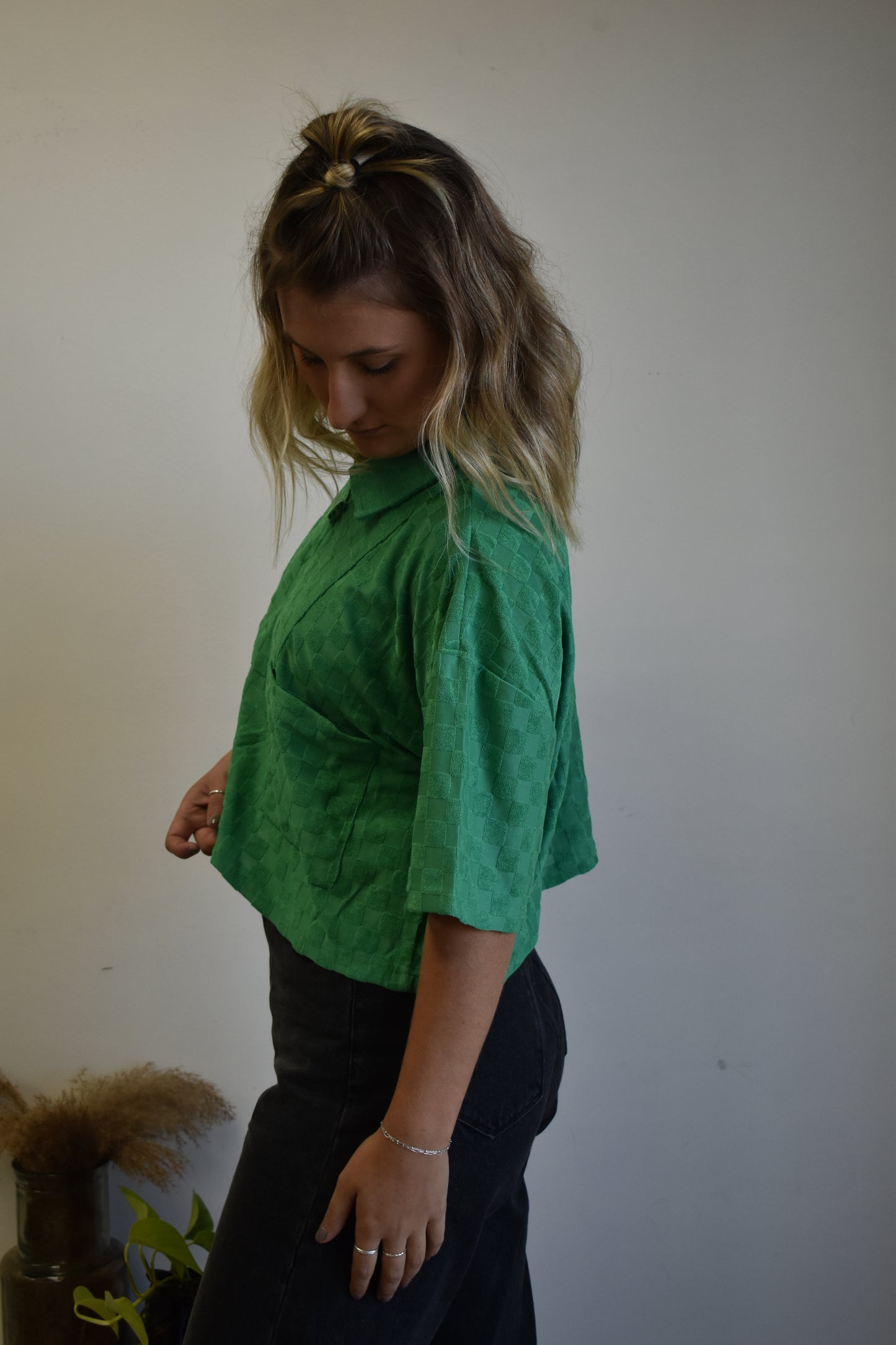 The Arie Checkered Top