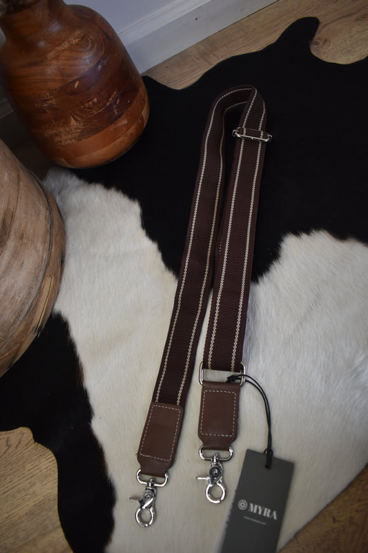 Chocolate & Tan Bag Strap