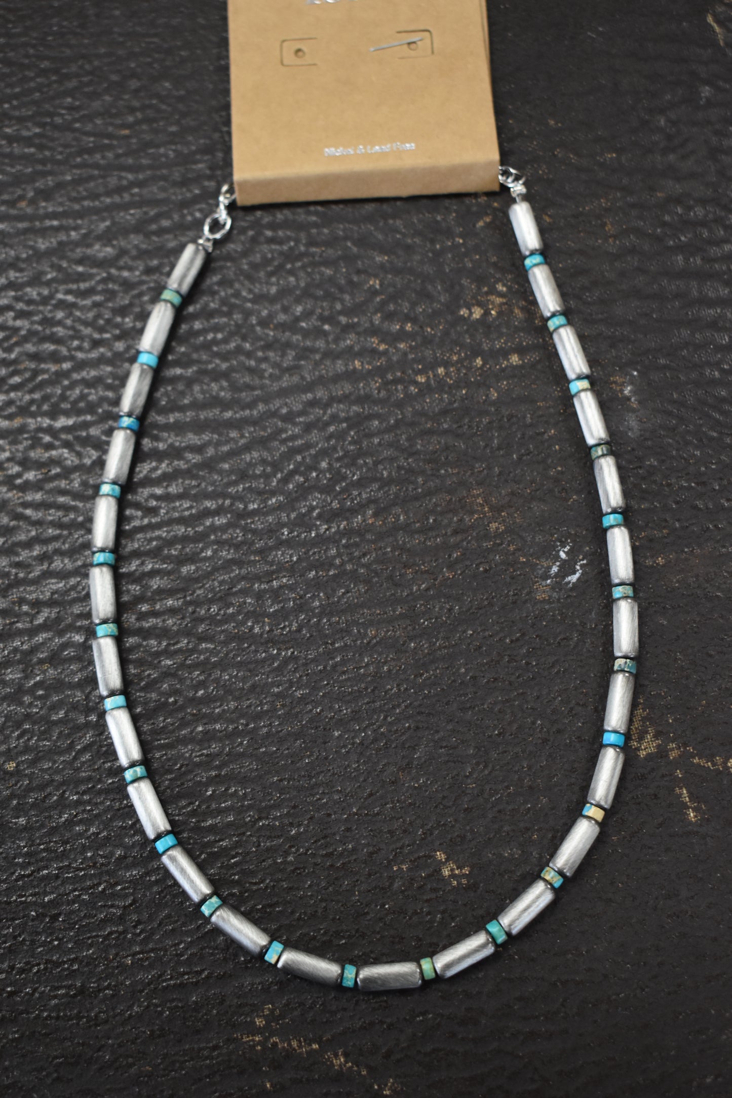 Tubed Turquoise Navajo Pearl Necklace