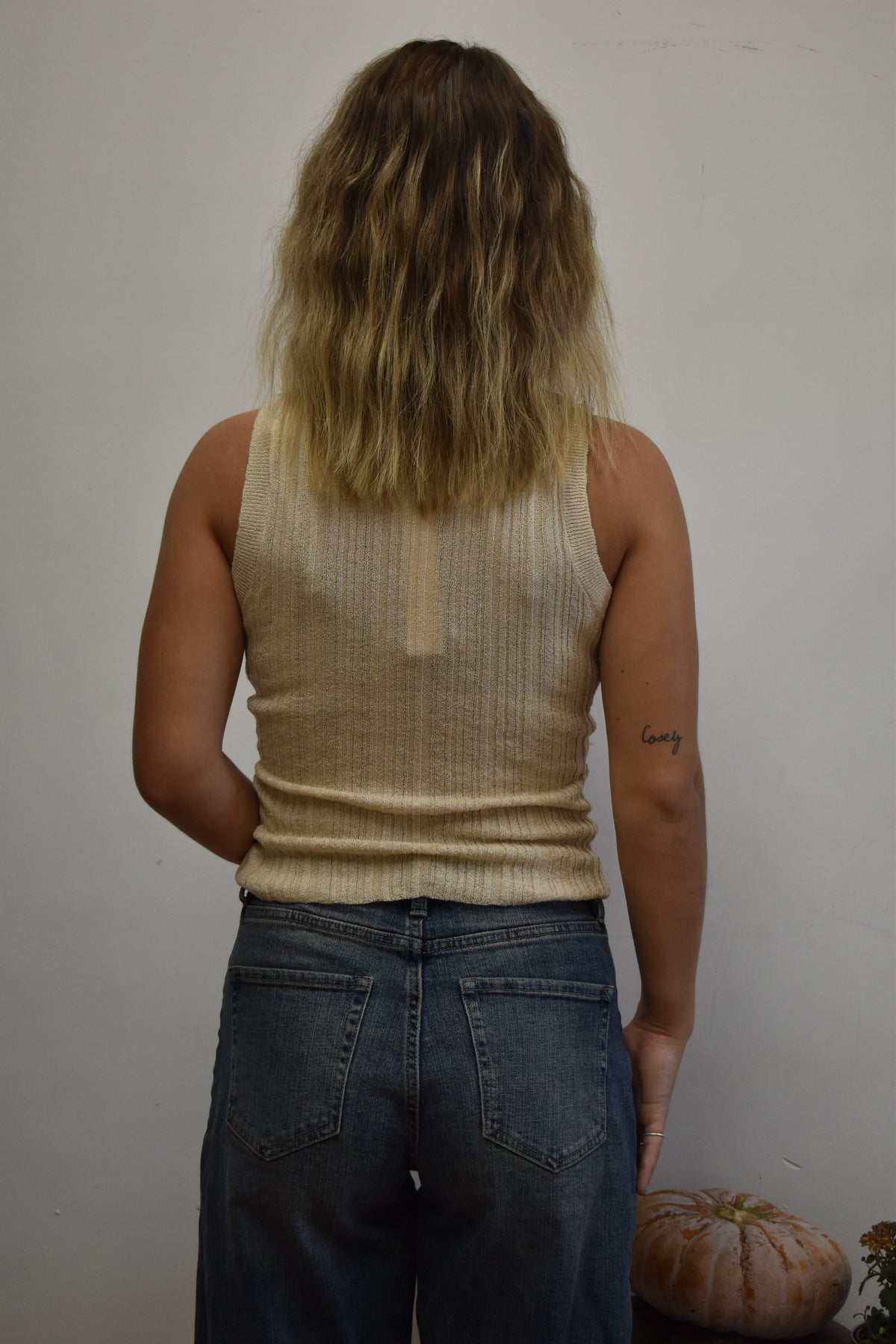 Sandstone Shell Sweater Tank