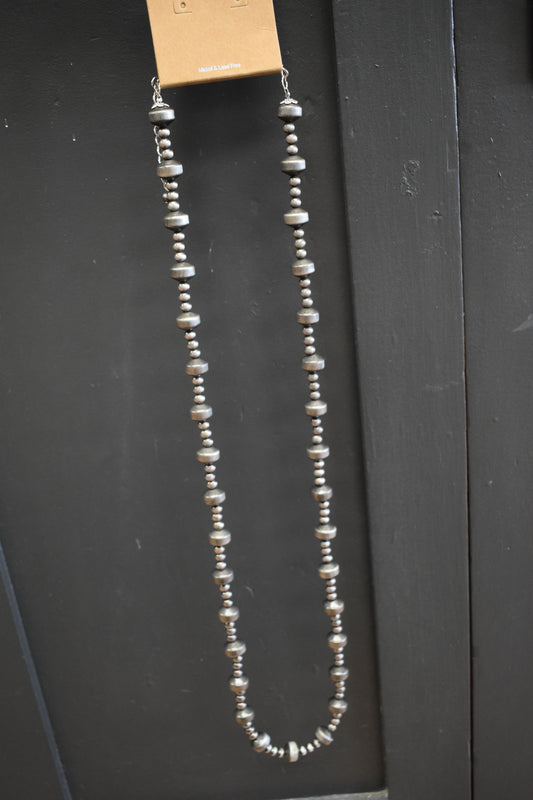 Long Chunky Disc Necklace