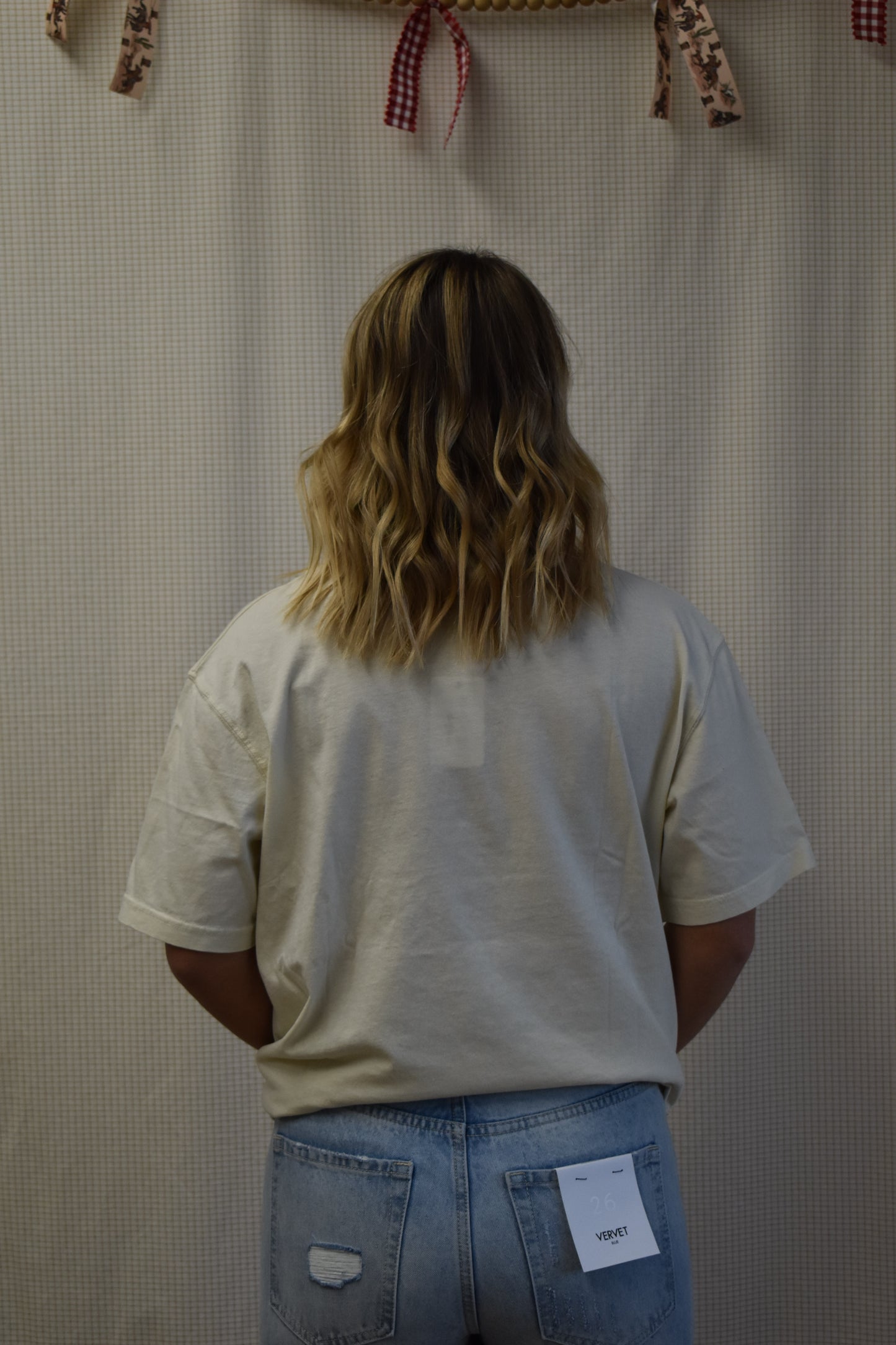 Pathwork Boot Stitch Ivory Tee