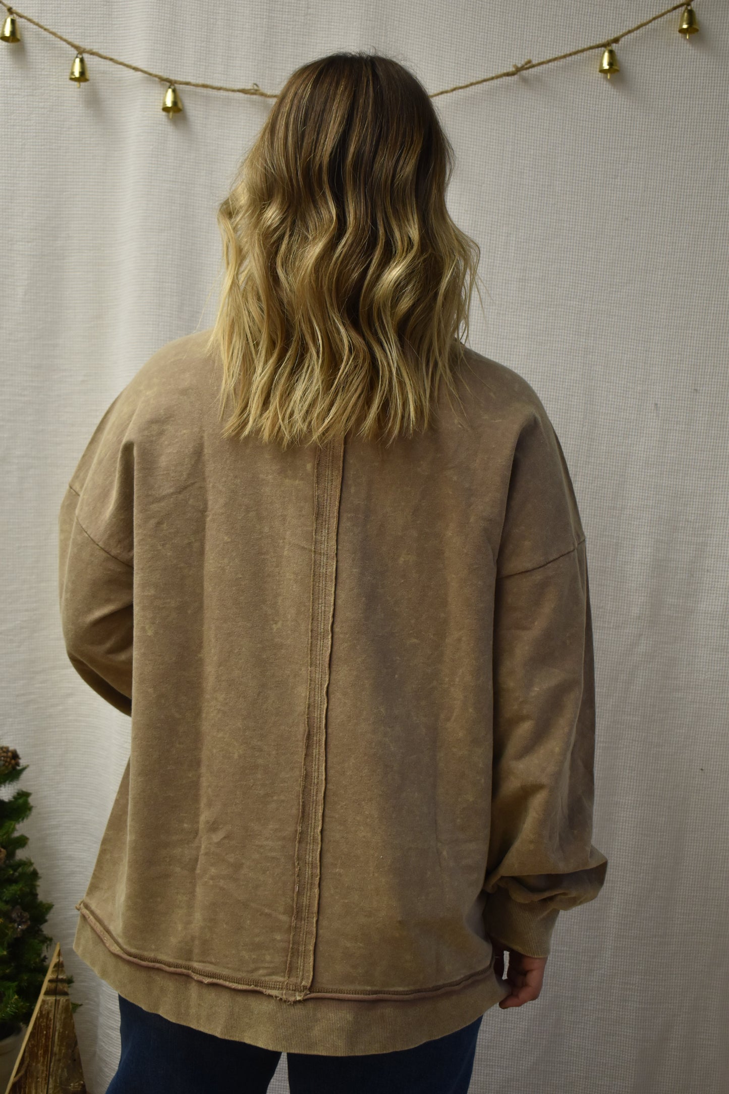 Mineral Washed Mocha Long Sleeve