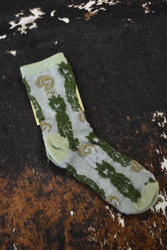 Botanic Embossed Socks