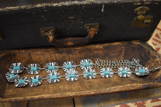 Square Geo Chain Belt