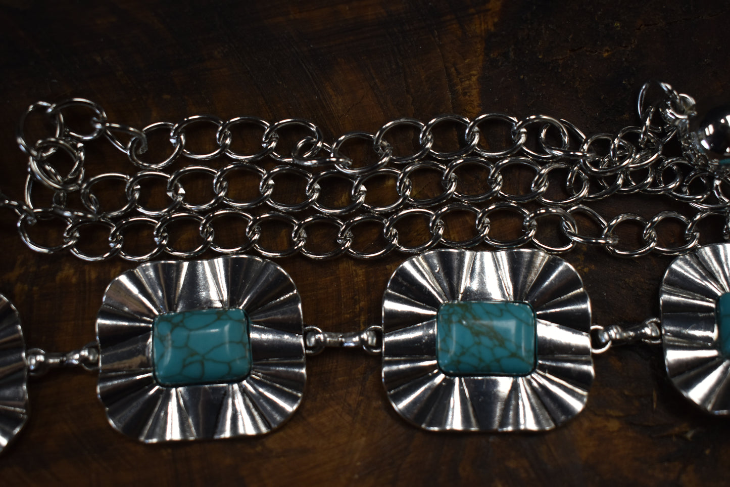 Square Geo Chain Belt