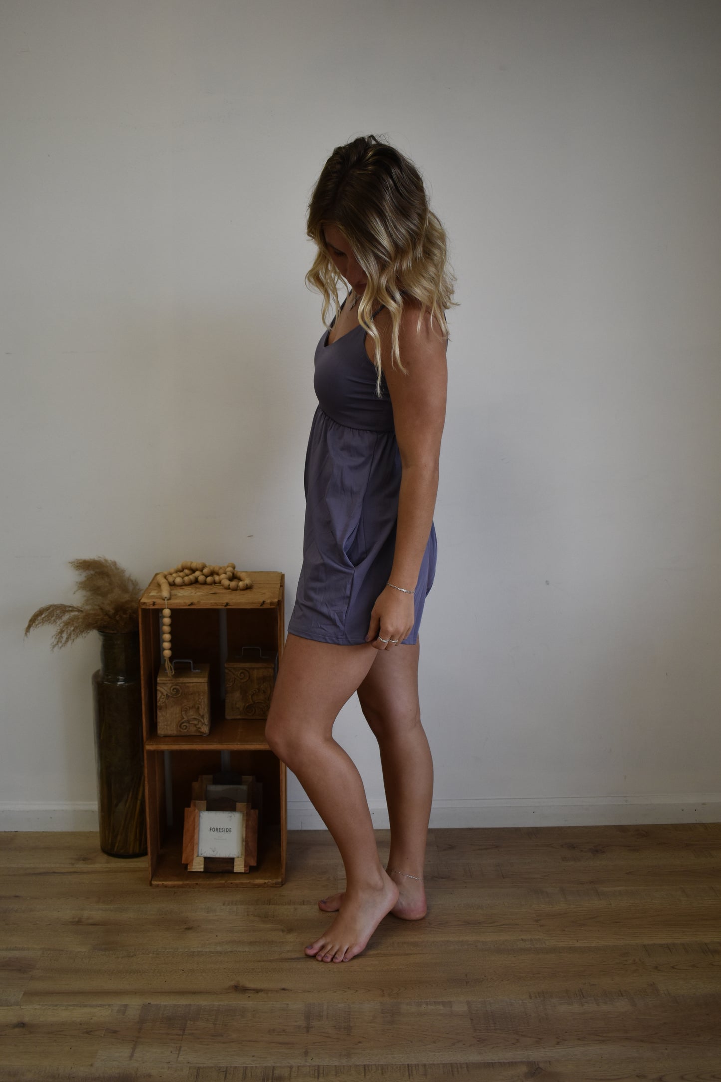 Lilac Dhalia Romper