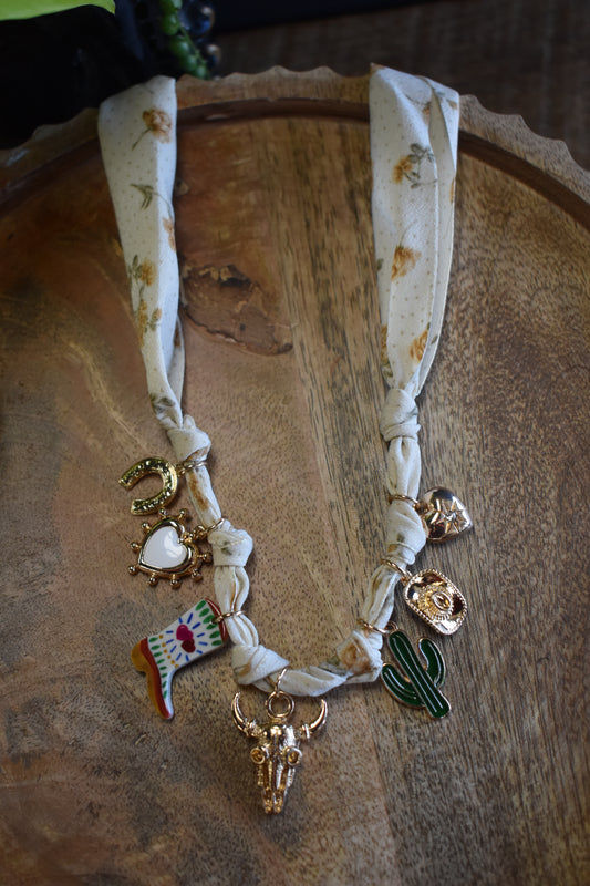 Arizona Scarf Charm Necklace