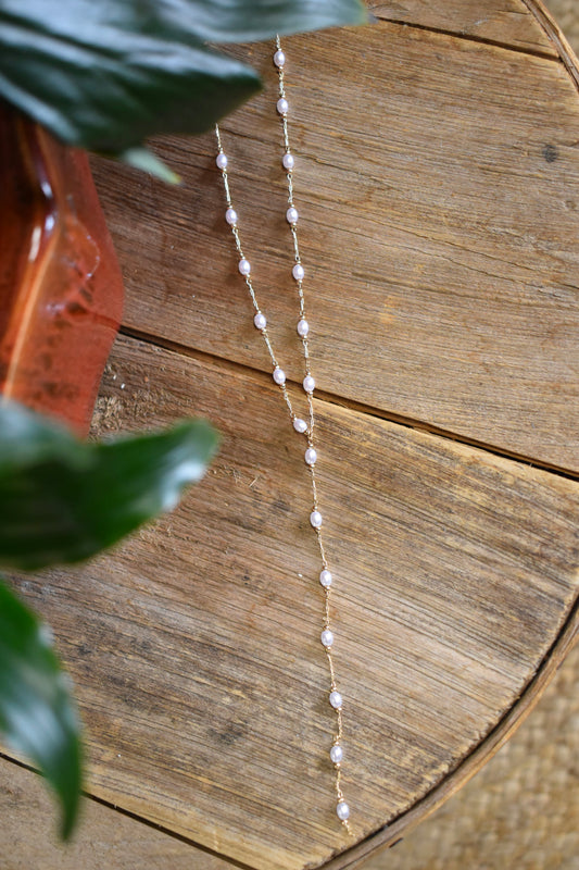 Pearl Station Y-Necklace