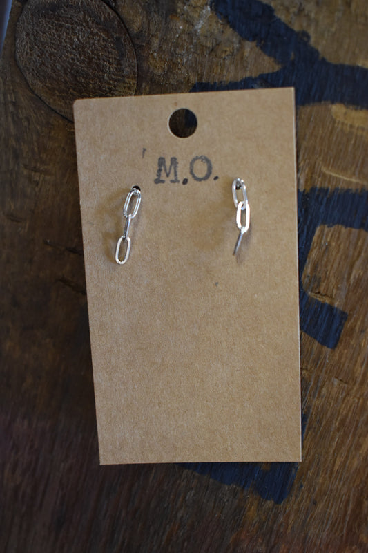 Paper Clip Dangle Earrings