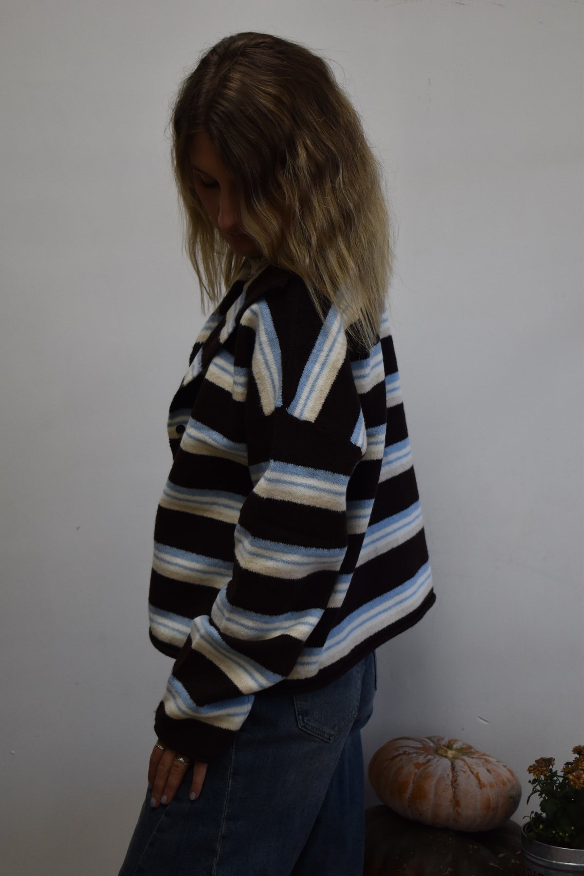 Cressa Multi-Earth Striped Cardigan