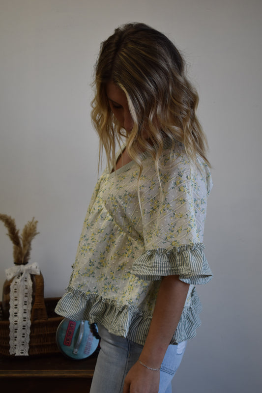 The Rosie Blouse: Sage