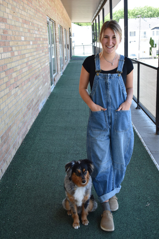 Bella Barrel Leg Overalls