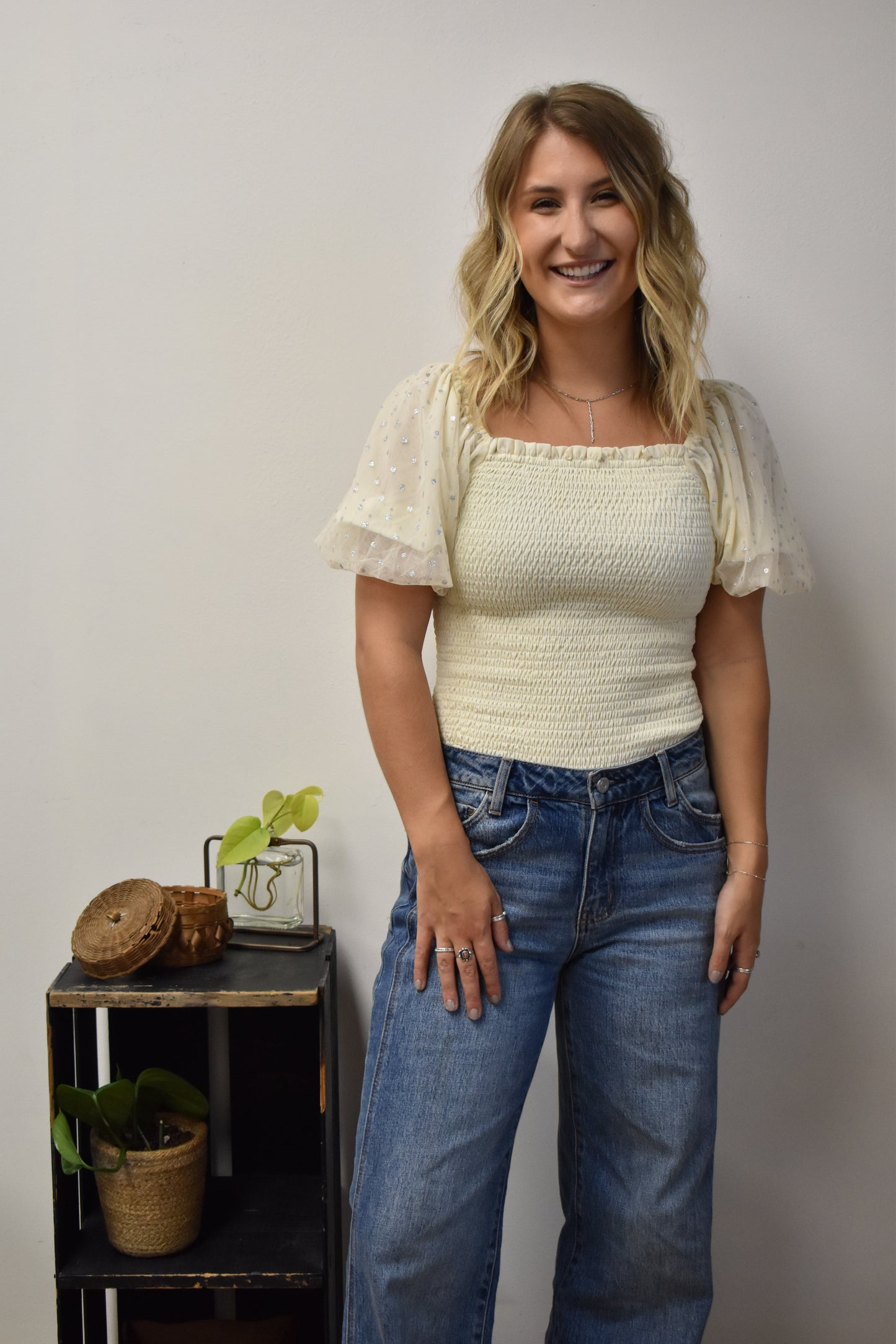 Moonpetal Puff Sleevetop